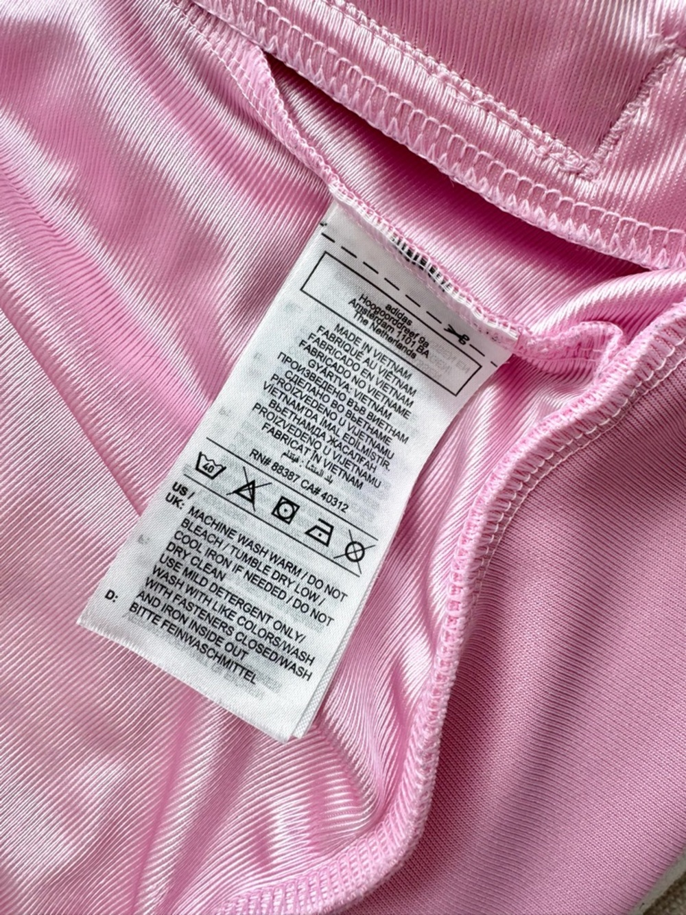NWOT Adidas Loose Track Top — True Pink (XS) - Picture 6 of 9